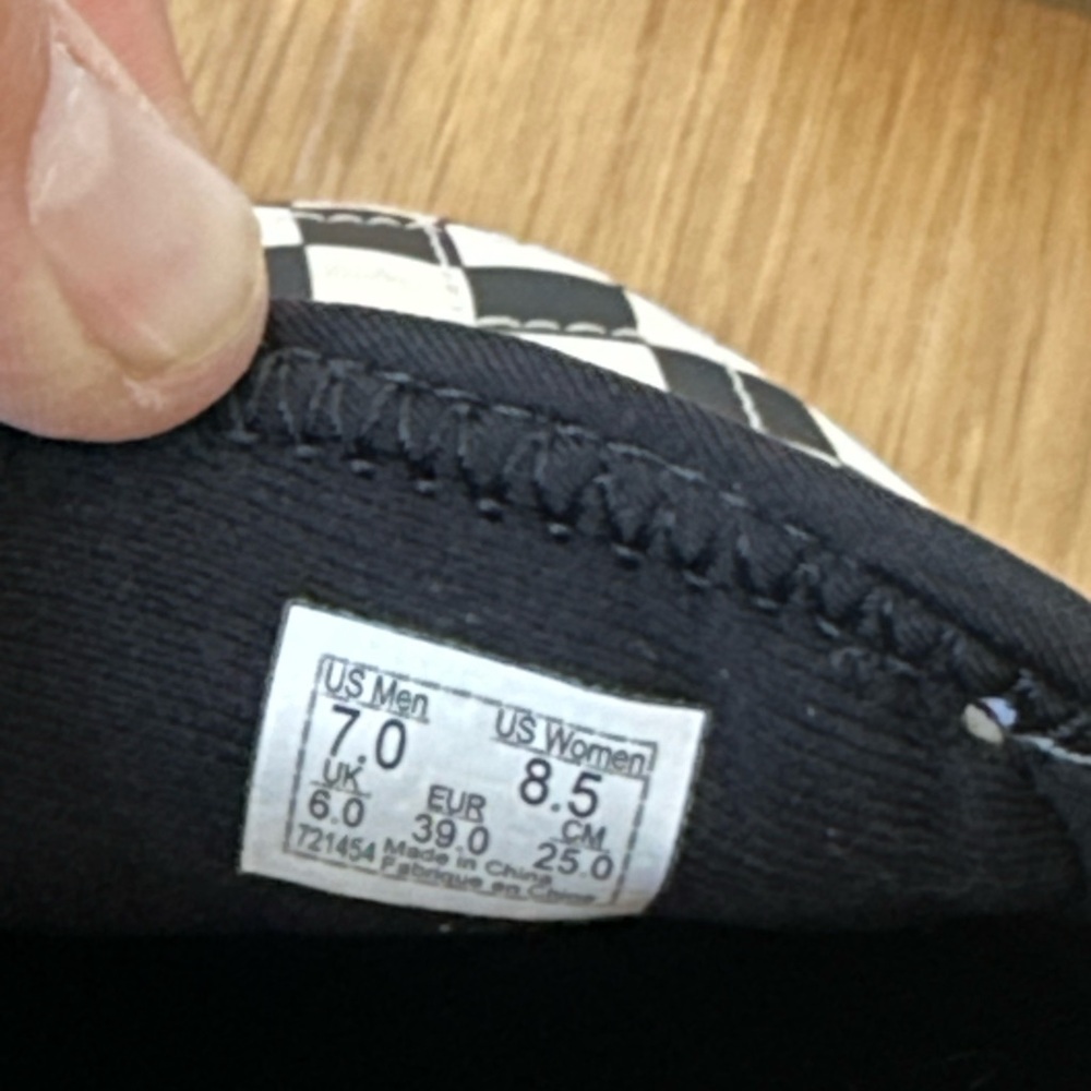 Vans Slip-Er 2 Black and White Checkered Slippers - Picture 2 of 5
